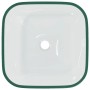 Lavabo de vidrio transparente 42x42x14 cm