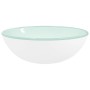 Lavabo de vidrio templado blanco 35x12 cm