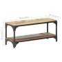 Solid recycled wood coffee table 90x30x40 cm by vidaXL, Coffee table - Ref: Foro24-320256, Price: 109,38 €, Discount: %