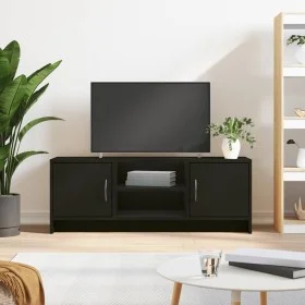 Black engineered wood TV cabinet 102x30x37.5 cm by vidaXL, TV Furniture - Ref: Foro24-823254, Price: 64,12 €, Discount: %