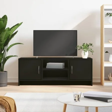 Black engineered wood TV cabinet 102x30x37.5 cm by vidaXL, TV Furniture - Ref: Foro24-823254, Price: 64,12 €, Discount: %