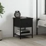 Black engineered wood nightstand 34x35.5x45 cm by vidaXL, Nightstands - Ref: Foro24-825853, Price: 40,62 €, Discount: %