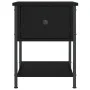 Black engineered wood nightstand 34x35.5x45 cm by vidaXL, Nightstands - Ref: Foro24-825853, Price: 40,62 €, Discount: %