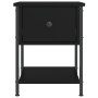 Mesita de noche madera de ingeniería negra 34x35,5x45 cm de vidaXL, Mesitas de noche - Ref: Foro24-825853, Precio: 41,25 €