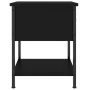 Black engineered wood nightstand 34x35.5x45 cm by vidaXL, Nightstands - Ref: Foro24-825853, Price: 40,62 €, Discount: %