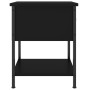 Mesita de noche madera de ingeniería negra 34x35,5x45 cm de vidaXL, Mesitas de noche - Ref: Foro24-825853, Precio: 41,25 €
