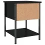 Black engineered wood nightstand 34x35.5x45 cm by vidaXL, Nightstands - Ref: Foro24-825853, Price: 40,62 €, Discount: %