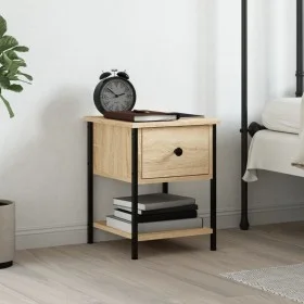 Sonoma oak engineered wood bedside table 34x35.5x45 cm by vidaXL, Nightstands - Ref: Foro24-825855, Price: 42,79 €, Discount: %