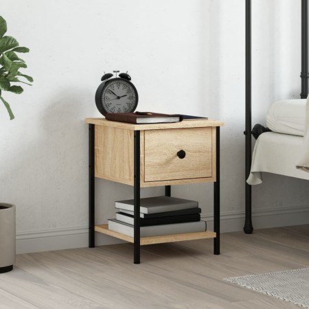 Sonoma oak engineered wood bedside table 34x35.5x45 cm by vidaXL, Nightstands - Ref: Foro24-825855, Price: 43,50 €, Discount: %