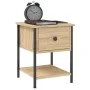 Nachttisch aus Sonoma-Eichenholzwerkstoff, 34 x 35,5 x 45 cm von vidaXL, Nachttische - Ref: Foro24-825855, Preis: 42,70 €, Ra...