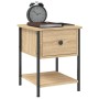 Sonoma oak engineered wood bedside table 34x35.5x45 cm by vidaXL, Nightstands - Ref: Foro24-825855, Price: 43,50 €, Discount: %