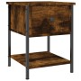Smoked oak engineered wood bedside table 34x35.5x45cm by vidaXL, Nightstands - Ref: Foro24-825857, Price: 39,68 €, Discount: %