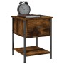 Smoked oak engineered wood bedside table 34x35.5x45cm by vidaXL, Nightstands - Ref: Foro24-825857, Price: 39,68 €, Discount: %