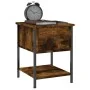 Smoked oak engineered wood bedside table 34x35.5x45cm by vidaXL, Nightstands - Ref: Foro24-825857, Price: 39,05 €, Discount: %