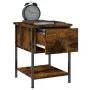 Smoked oak engineered wood bedside table 34x35.5x45cm by vidaXL, Nightstands - Ref: Foro24-825857, Price: 39,05 €, Discount: %