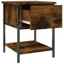 Smoked oak engineered wood bedside table 34x35.5x45cm by vidaXL, Nightstands - Ref: Foro24-825857, Price: 39,05 €, Discount: %