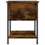 Nachttisch aus geräuchertem Eichenholzwerkstoff, 34 x 35,5 x 45 cm von vidaXL, Nachttische - Ref: Foro24-825857, Preis: 39,68...