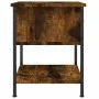 Mesita de noche madera de ingeniería roble ahumado 34x35,5x45cm de vidaXL, Mesitas de noche - Ref: Foro24-825857, Precio: 39,...