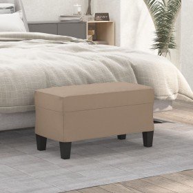 Banco de cuero sintético color capuchino 70x35x41 cm en Bancos | Comprar online en Foro24