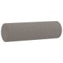 Cojines decorativos 2 uds tela gris taupe 15x50 cm