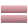Cojines decorativos 2 uds terciopelo rosa 15x50 cm