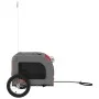 Haustier-Fahrradanhänger, Eisen-Oxford-Stoff, Rot, Grau von vidaXL, Kinderwagen für Haustiere - Ref: Foro24-93831, Preis: 93,...