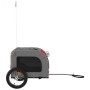 Haustier-Fahrradanhänger, Eisen-Oxford-Stoff, Rot, Grau von vidaXL, Kinderwagen für Haustiere - Ref: Foro24-93831, Preis: 94,...