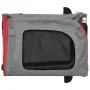 Haustier-Fahrradanhänger, Eisen-Oxford-Stoff, Rot, Grau von vidaXL, Kinderwagen für Haustiere - Ref: Foro24-93831, Preis: 93,...