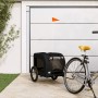 Haustier-Fahrradanhänger, Eisen-Oxford-Stoff, Schwarz von vidaXL, Kinderwagen für Haustiere - Ref: Foro24-93835, Preis: 100,3...