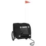 Haustier-Fahrradanhänger, Eisen-Oxford-Stoff, Schwarz von vidaXL, Kinderwagen für Haustiere - Ref: Foro24-93835, Preis: 98,39...