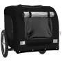 Haustier-Fahrradanhänger, Eisen-Oxford-Stoff, Schwarz von vidaXL, Kinderwagen für Haustiere - Ref: Foro24-93835, Preis: 98,39...