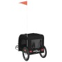 Haustier-Fahrradanhänger, Eisen-Oxford-Stoff, Schwarz von vidaXL, Kinderwagen für Haustiere - Ref: Foro24-93835, Preis: 100,3...