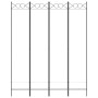 Biombo divisor de 4 paneles de tela blanco 160x200 cm en Divisores de ambientes | Comprar online en Foro24