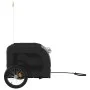 Bicycle pet trailer, iron frame, Oxford fabric in gray and black. by vidaXL, pet strollers - Ref: Foro24-93839, Price: 90,31 ...