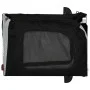 Bicycle pet trailer, iron frame, Oxford fabric in gray and black. by vidaXL, pet strollers - Ref: Foro24-93839, Price: 90,31 ...