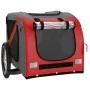 Remolque de bicicleta mascotas hierro tela Oxford rojo gris de vidaXL, Cochecitos para mascotas - Ref: Foro24-93880, Precio: ...