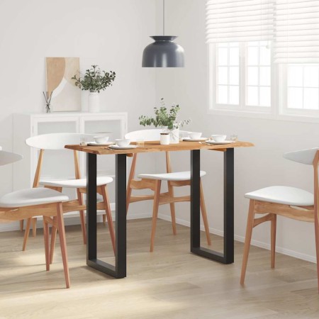 Mesa de comedor madera maciza de acacia 110x50x76 cm
