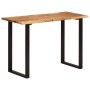 Mesa de comedor madera maciza de acacia 110x50x76 cm