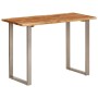 Mesa de comedor madera maciza de acacia 110x50x76 cm en Mesas de cocina y de comedor | Comprar online en Foro24