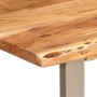Mesa de comedor madera maciza de acacia 110x50x76 cm en Mesas de cocina y de comedor | Comprar online en Foro24