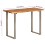 Mesa de comedor madera maciza de acacia 110x50x76 cm en Mesas de cocina y de comedor | Comprar online en Foro24