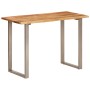 Mesa de comedor madera maciza de acacia 110x50x76 cm en Mesas de cocina y de comedor | Comprar online en Foro24