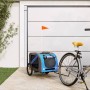 Haustier-Fahrradanhänger, Eisen-Oxford-Stoff, Blaugrau von vidaXL, Kinderwagen für Haustiere - Ref: Foro24-93883, Preis: 100,...