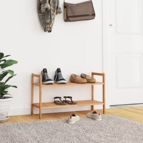 Zapatero de madera maciza nogal 69x27x41 cm Zapatero de madera maciza nogal 69x27x41 cm