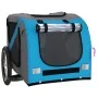 Remolque de bicicleta mascotas hierro tela Oxford azul gris de vidaXL, Cochecitos para mascotas - Ref: Foro24-93883, Precio: ...
