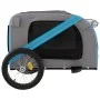 Remolque de bicicleta mascotas hierro tela Oxford azul gris de vidaXL, Cochecitos para mascotas - Ref: Foro24-93883, Precio: ...