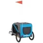 Remolque de bicicleta mascotas hierro tela Oxford azul gris de vidaXL, Cochecitos para mascotas - Ref: Foro24-93883, Precio: ...