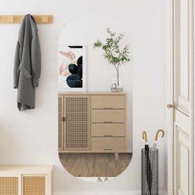 Espejo de pared vidrio ovalado 45x100 cm