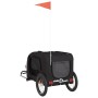 Haustier-Fahrradanhänger, Eisen-Oxford-Stoff, Schwarz von vidaXL, Kinderwagen für Haustiere - Ref: Foro24-93884, Preis: 92,25...
