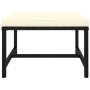 Set de muebles de jardín 9 pzas y cojines ratán sintético negro